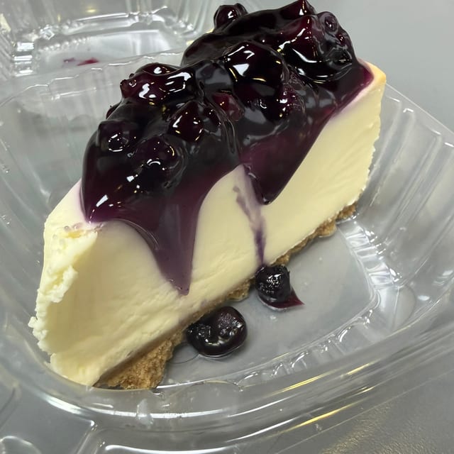 Blueberry Cheesecake.