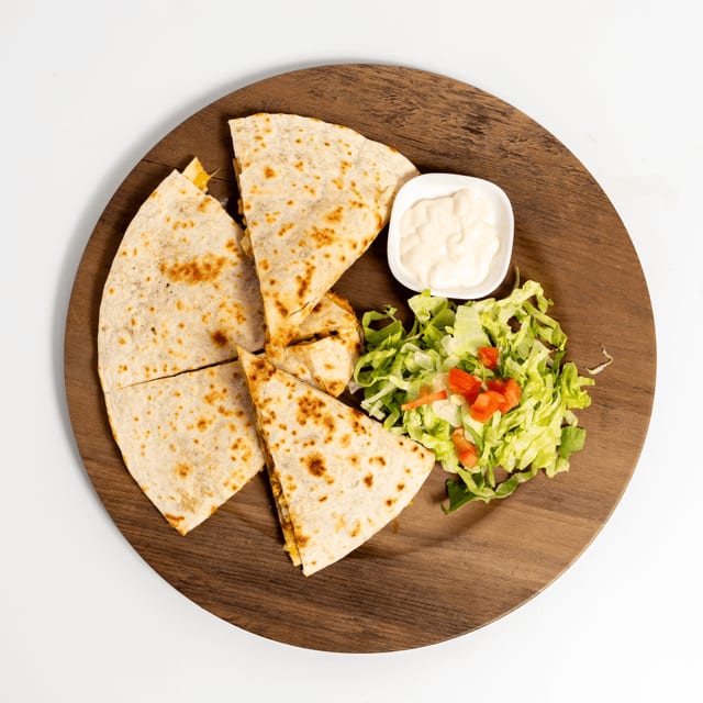 Shrimp quesadilla.