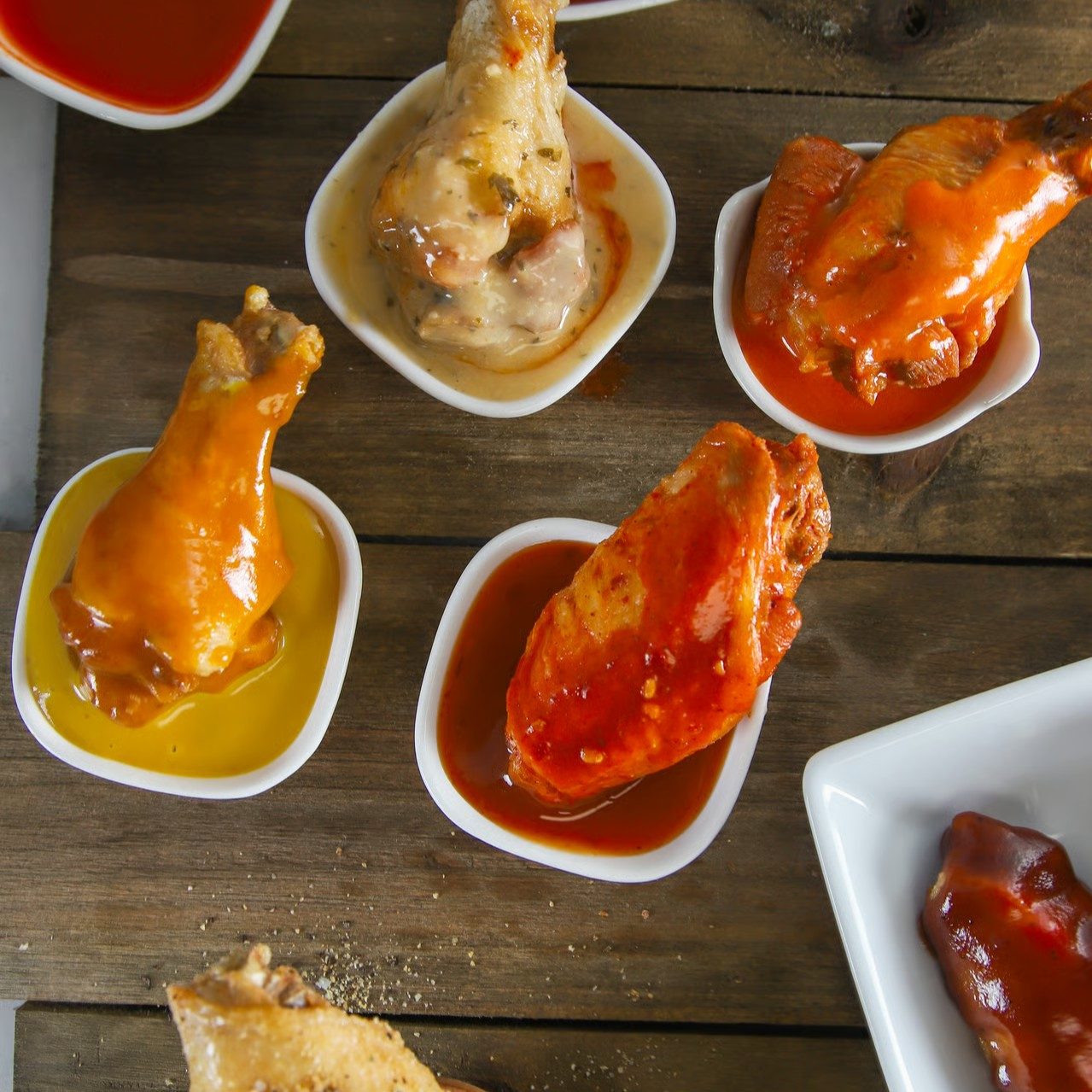 30 Piece flavored wings.