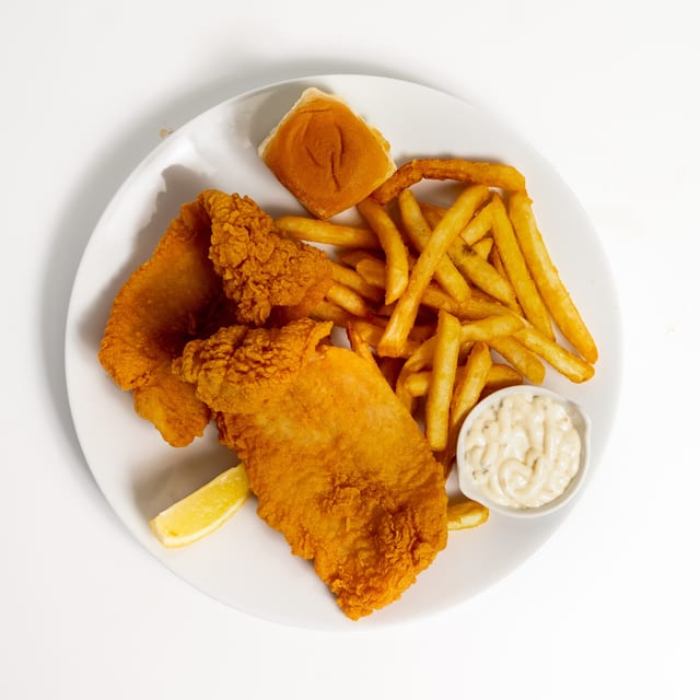 10 Pcs Boneless fried fillet fish tilapia.