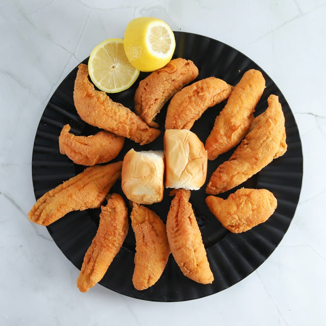 Perch fish fillet.