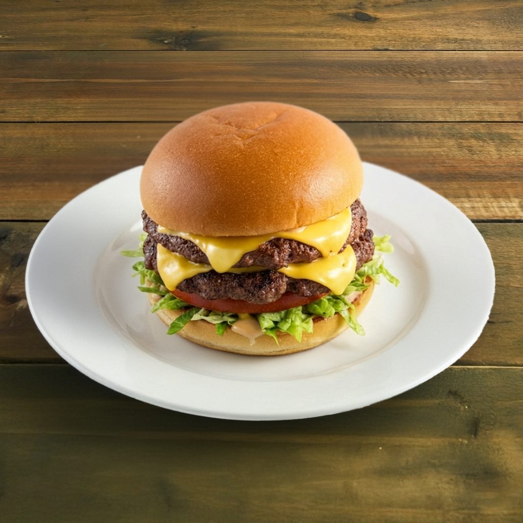Double cheeseburger.