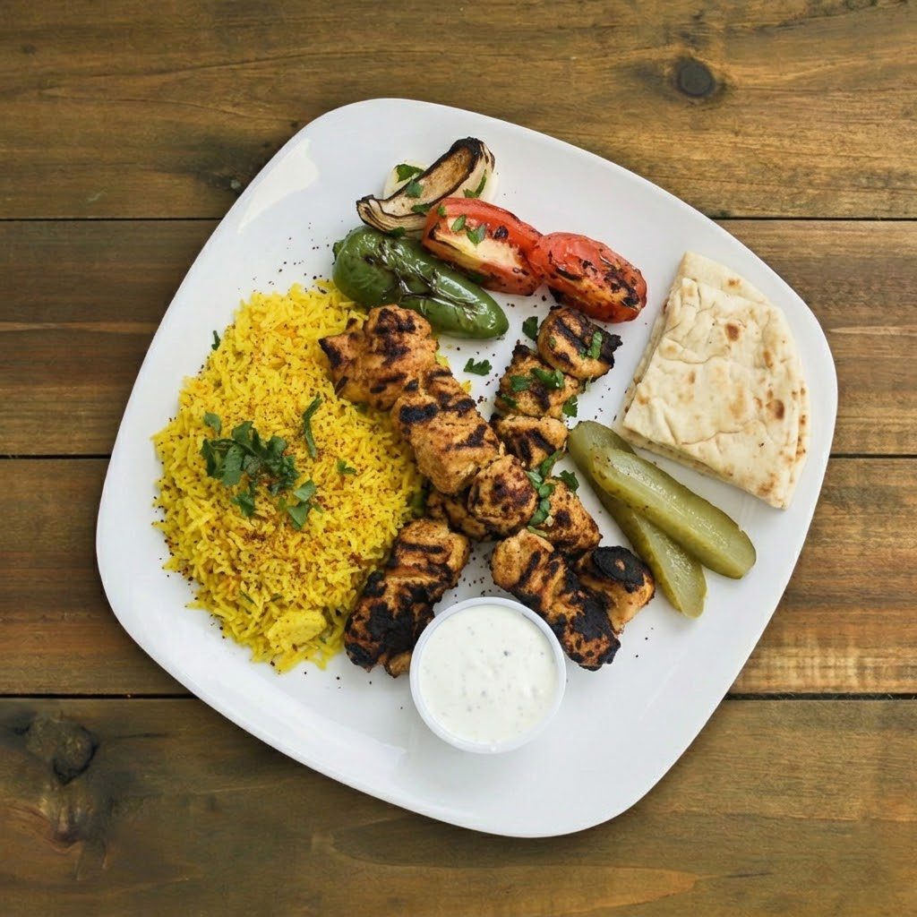 Chicken kebab.