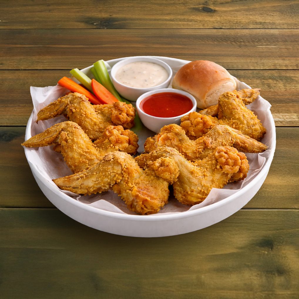 6 Piece whole chicken wings.