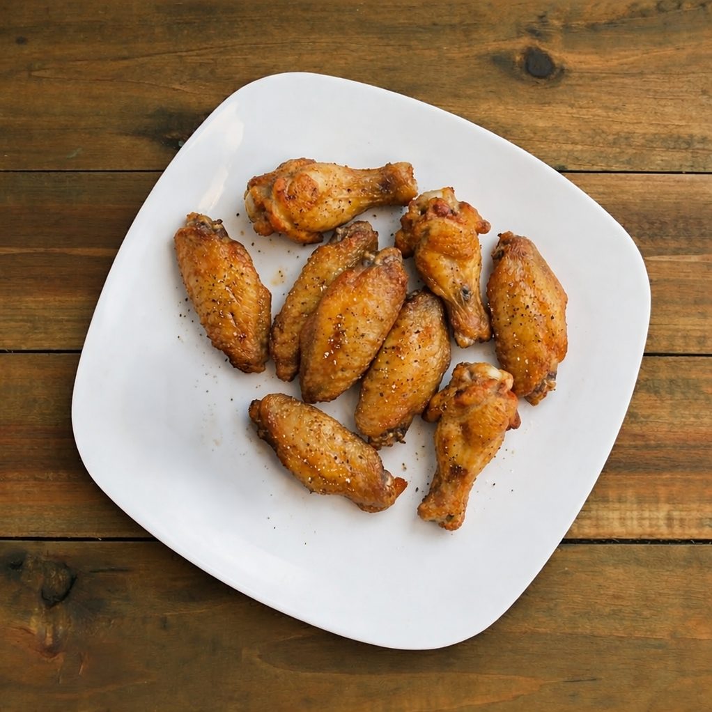 9 Piece whole chicken wings.