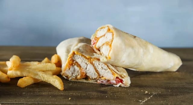Crispy chicken 8" sub or wrap.